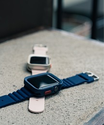 zandy ズィーアンドワイ / Apple Watch ケース&ベルトセット マットタイプ【スクエアソフトフレーム】 アップルウォッチカバー& 日のスポーツバンド /// set3