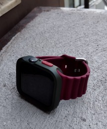 ability（アビリティ）の「zandy ズィーアンドワイ/ Apple Watch ケース＆ベルトセット マットタイプ【スクエアソフトフレーム】 アップルウォッチカバー& 日のスポーツバンド /// set3（デジタル腕時計）」