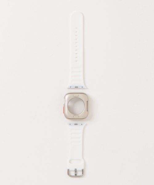 zandy（ズィーアンドワイ）の「zandy ズィーアンドワイ/ Apple Watch ケース＆ベルトセット マットタイプ【スクエアソフトフレーム】 アップルウォッチカバー& 日のスポーツバンド /// set3（デジタル腕時計・レディース・イエロー×グリーン/ブラック×ブラック/ホワイト×シルバー/ピンク/ネイビー/カーキ/イエロー× ブルー/クリアレッド/グリーン系その他/クリア/ワインレッド・S/M）」の14枚目の写真