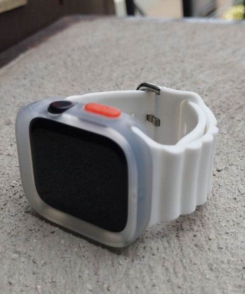 zandy(ズィーアンドワイ)の「zandy ズィーアンドワイ / Apple Watch ケース&ベルトセット マットタイプ【スクエアソフトフレーム】 アップルウォッチカバー& 日のスポーツバンド // set3(デジタル腕時計・レディース・イエロー×グリーン/ブラック×ブラック/ホワイト×シルバー/ピンク/ネイビー/カーキ/イエロー× ブルー/クリアレッド/グリーン系その他/クリア/ワインレッド・S/M)」の18枚目の写真