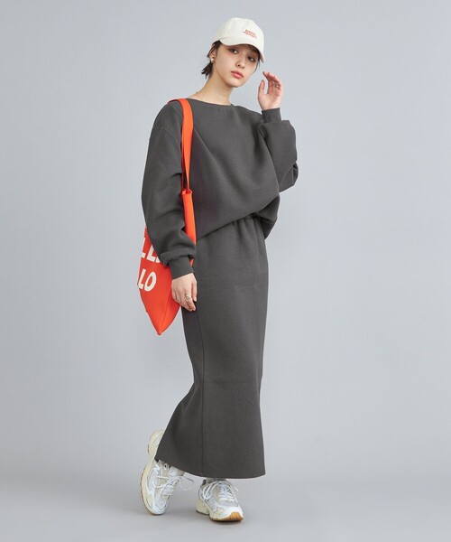 coen(コーエン)の「ツイルナロースカート(スカート・レディース・コバルトブルー/ナチュラル/ダークグレー・M/L)」の8枚目の写真