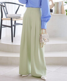 KOBE LETTUCE | カラーストレートワイドタックパンツ(その他パンツ)