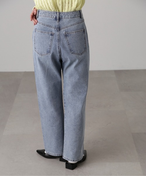 FREE'S MART（フリーズマート）の「[低身長サイズ/Sシリーズ]ニーカットストレートデニム（デニムパンツ・レディース・ブラック系その他/ケミカルウォッシュ・X-SMALL/SMALL/MEDIUM）」の21枚目の写真