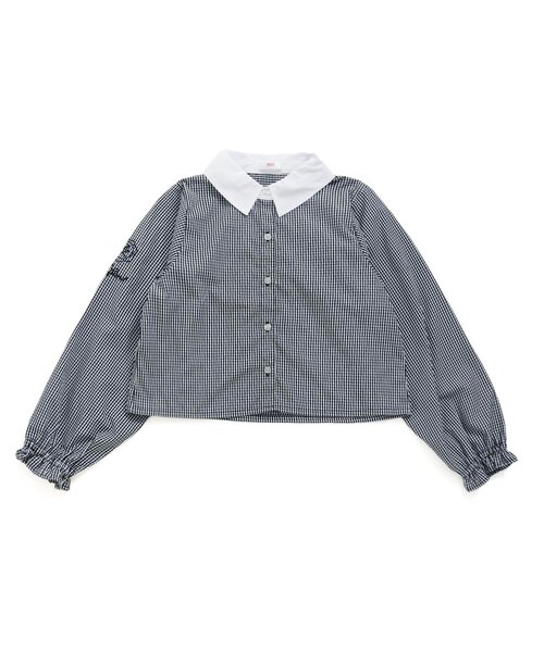 algy（アルジー）の「シャツ&キャミワンピセット（ワンピース・キッズ・ブラック/インディゴブルー/ベージュ・SMALL/MEDIUM/X-SMALL/XX-SMALL）」の8枚目の写真