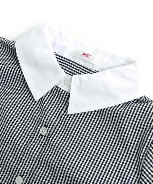 algy（アルジー）の「シャツ&キャミワンピセット（ワンピース・キッズ・ブラック/インディゴブルー/ベージュ・SMALL/MEDIUM/X-SMALL/XX-SMALL）」の9枚目の写真