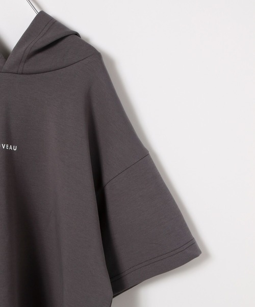 GLOBAL WORK（グローバルワーク）の「ライトクッションCOOL/パーカー半袖/994151（パーカー・キッズ・ライトグレー/チャコール・120cm/130cm/140cm/150cm/160cm/170cm）」の20枚目の写真