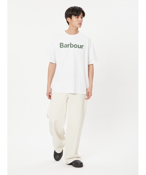 Barbour（バブアー）の「"JAPAN LIMITED" バックプリント ビーコンロゴ Ｔシャツ（オーバーサイズフィット）（Tシャツ/カットソー・メンズ・ホワイト/ブラック・SMALL/X-SMALL/X-LARGE/LARGE/MEDIUM）」の3枚目の写真