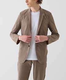 テーラードジャケット（ベージュ系・ナイロン）ファッション通販