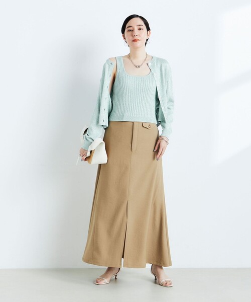 NOLLEY’S(ノーリーズ)の「《アンサンブル対応》ブリリーノラメビスチェ(タンクトップ・レディース・ゴールド/サックスブルー/チャコールグレー・38)」の8枚目の写真