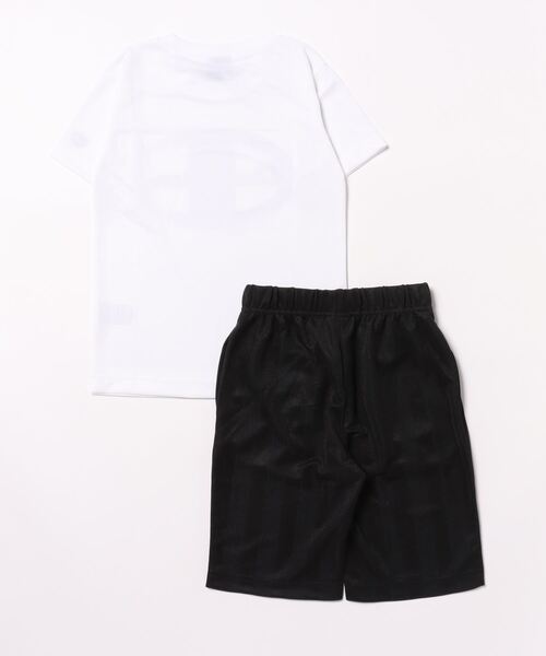 Champion(チャンピオン)の「Champion/チャンピオン T-SHIRT AND SHORTS SET(ジャージ・キッズ・ホワイト/ブラック/ネイビー/ラベンダー/ライム・140/130/150/120/160)」の6枚目の写真