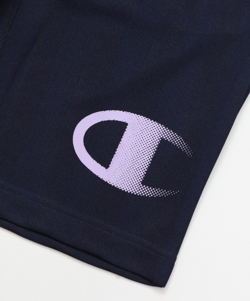 Champion(チャンピオン)の「Champion/チャンピオン T-SHIRT AND SHORTS SET(ジャージ・キッズ・ホワイト/ブラック/ネイビー/ラベンダー/ライム・140/130/150/120/160)」の8枚目の写真