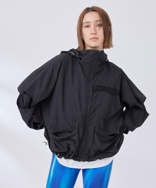 NERGY(ナージー)の「ポケットウィンドブレーカー(ブルゾン・レディース・ピンク/ブラック・FREE)」の4枚目の写真