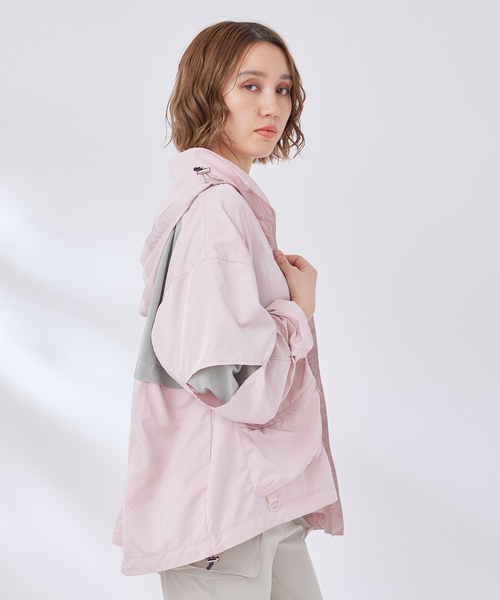 NERGY(ナージー)の「ポケットウィンドブレーカー(ブルゾン・レディース・ピンク/ブラック・FREE)」の9枚目の写真