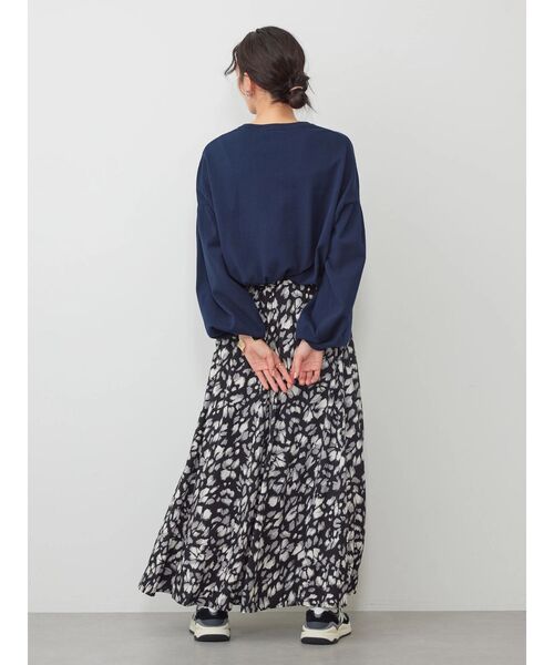 AMERICAN HOLIC（アメリカンホリック）の「サラックールギャザースカート（スカート・レディース・レオパード/ドット/その他9/チャコールグレー/ブルーグリーン/グレイッシュベージュ・L/M）」の18枚目の写真