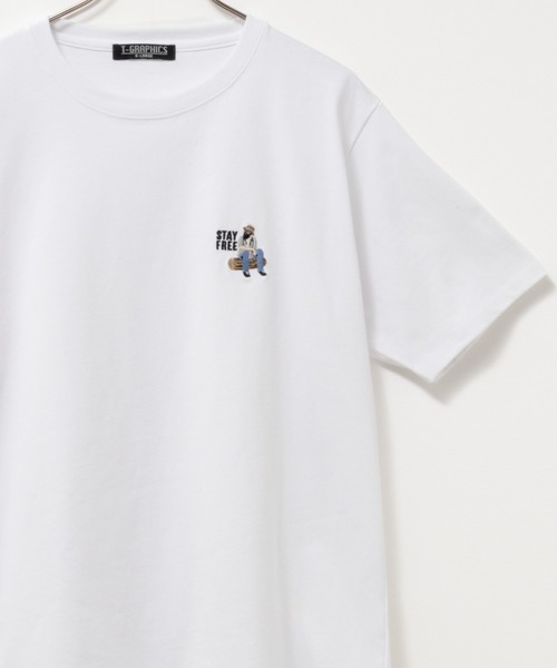セール】ワンポイントロゴ刺繍ショートスリーブTシャツ（Tシャツ
