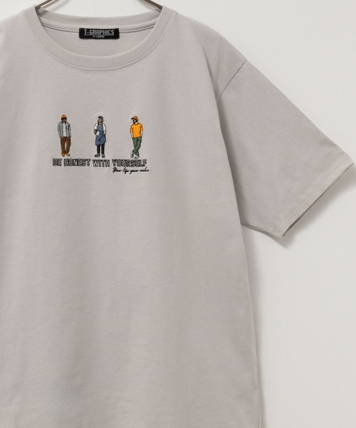 Mac-House（マックハウス）の「ワンポイントロゴ刺繍ショートスリーブTシャツ（Tシャツ/カットソー・メンズ・ブラック系1/ブルー系1/ネイビー系1/ホワイト系2/ホワイト系1/ベージュ系1/ブラック系2/グリーン系1/ホワイト系3/ネイビー系2/ブルー系2/グレー系1/グリーン系2/ホワイト系4/ブラック系3/ベージュ系2・L/M/XL）」の9枚目の写真