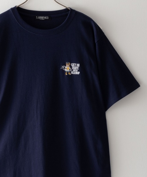 Mac-House（マックハウス）の「ワンポイントロゴ刺繍ショートスリーブTシャツ（Tシャツ/カットソー・メンズ・ブラック系1/ブルー系1/ネイビー系1/ホワイト系2/ホワイト系1/ベージュ系1/ブラック系2/グリーン系1/ホワイト系3/ネイビー系2/ブルー系2/グレー系1/グリーン系2/ホワイト系4/ブラック系3/ベージュ系2・L/M/XL）」の14枚目の写真