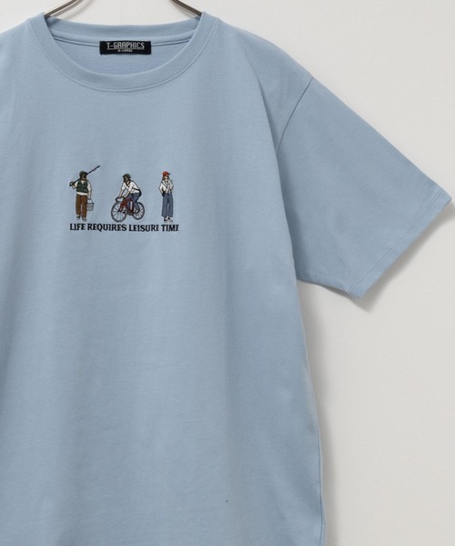 Mac-House（マックハウス）の「ワンポイントロゴ刺繍ショートスリーブTシャツ（Tシャツ/カットソー・メンズ・ブラック系1/ブルー系1/ネイビー系1/ホワイト系2/ホワイト系1/ベージュ系1/ブラック系2/グリーン系1/ホワイト系3/ネイビー系2/ブルー系2/グレー系1/グリーン系2/ホワイト系4/ブラック系3/ベージュ系2・L/M/XL）」の15枚目の写真