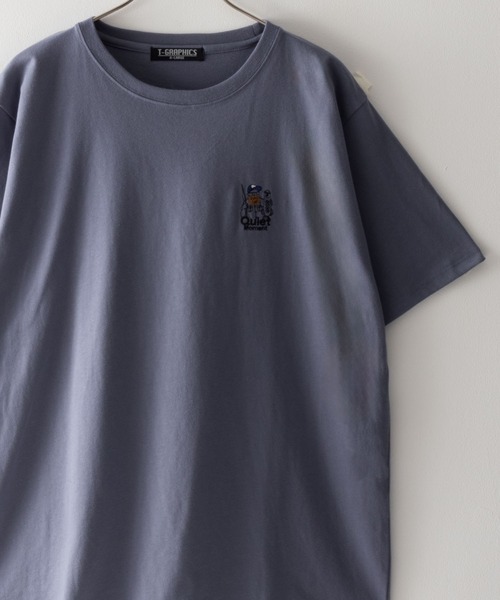 Mac-House（マックハウス）の「ワンポイントロゴ刺繍ショートスリーブTシャツ（Tシャツ/カットソー・メンズ・ブラック系1/ブルー系1/ネイビー系1/ホワイト系2/ホワイト系1/ベージュ系1/ブラック系2/グリーン系1/ホワイト系3/ネイビー系2/ブルー系2/グレー系1/グリーン系2/ホワイト系4/ブラック系3/ベージュ系2・L/M/XL）」の16枚目の写真