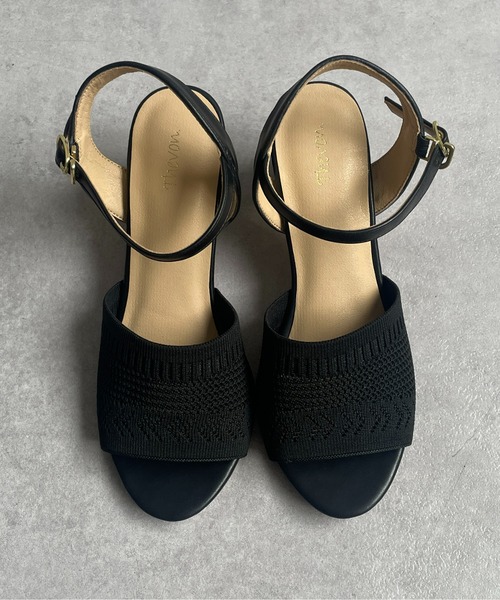 Thevon(ゼボン)の「ニットストラップサンダル(サンダル・レディース・アイボリー/ブラック/カーキ・M/L)」の10枚目の写真
