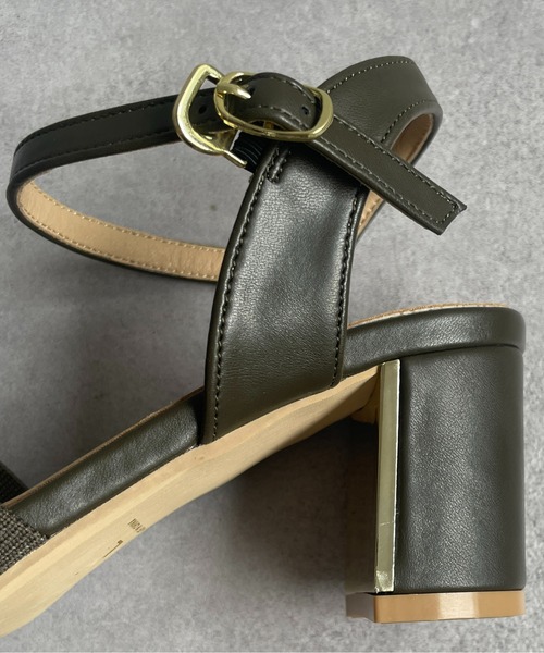 Thevon(ゼボン)の「ニットストラップサンダル(サンダル・レディース・アイボリー/ブラック/カーキ・M/L)」の19枚目の写真