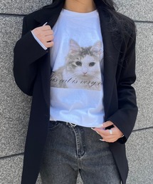 子猫プリントロンT
