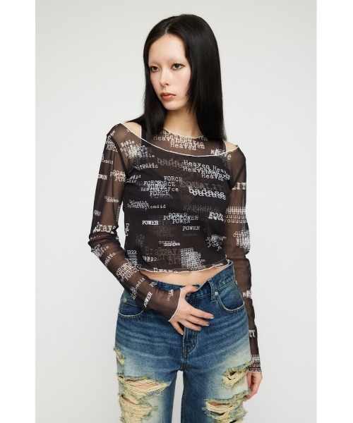 2PIECE SHEER トップス（Tシャツ/カットソー）｜LAGUA GEM（ラグアジェム）