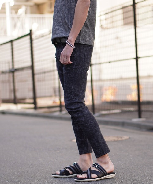 HIDEAWAYS NICOLE（ハイダウェイニコル）の「ピグメントプリントツイルパンツ（その他パンツ・メンズ・ライトグレー/ブラック×グレー/ネイビー・SMALL/MEDIUM/LARGE/X-LARGE）」の19枚目の写真