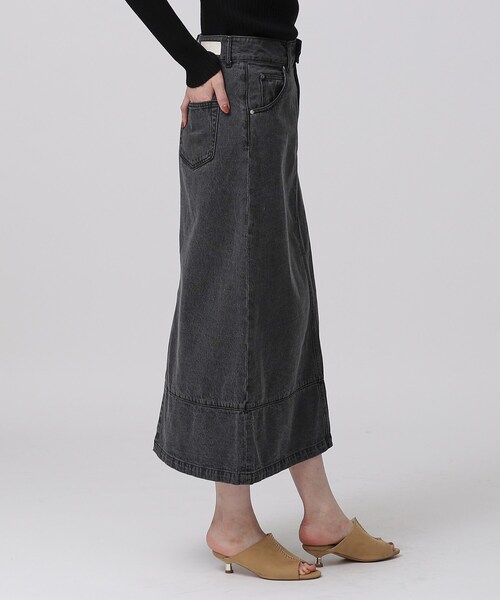 GALLEST（ギャレスト）の「◆フレアデニムスカート（デニムスカート・レディース・チャコールグレー/アイボリー/ネイビー・40/38/36）」の22枚目の写真