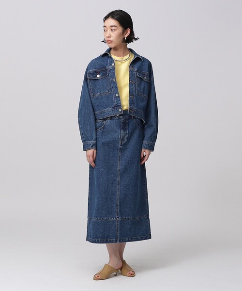 GALLEST（ギャレスト）の「◆フレアデニムスカート（デニムスカート・レディース・チャコールグレー/アイボリー/ネイビー・40/38/36）」の20枚目の写真