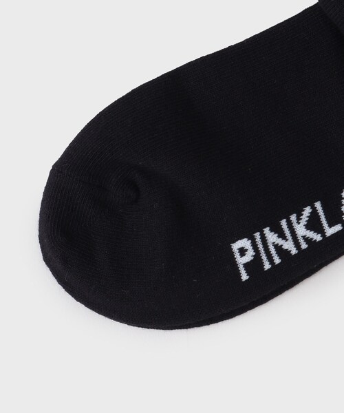 PINK-latte(ピンクラテ)の「◆2本ラインロゴニーハイソックス(ソックス/靴下・キッズ・ブラック・00)」の5枚目の写真