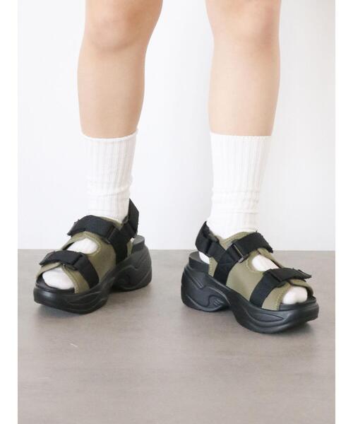 ehka sopo（エヘカソポ）の「スポーツサンダル（サンダル・レディース・キナリ/カーキ/ブラック/ピンク・L/M）」の10枚目の写真