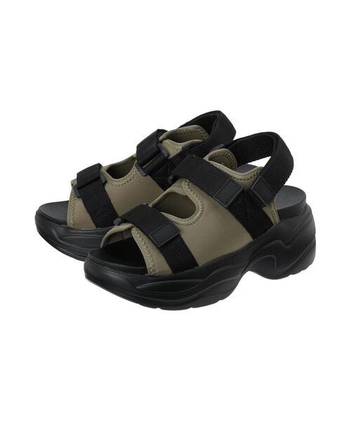 ehka sopo（エヘカソポ）の「スポーツサンダル（サンダル・レディース・キナリ/カーキ/ブラック/ピンク・L/M）」の17枚目の写真