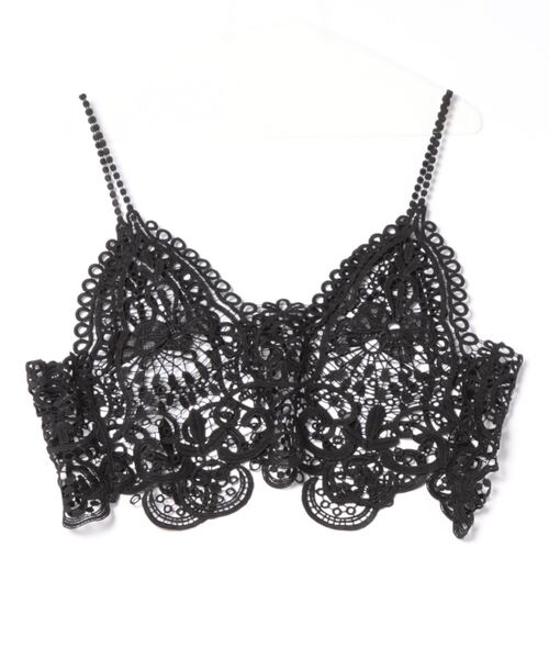 each(イーチ)の「レースキャミビスチェ(キャミソール・レディース・ブラック・FREE)」の7枚目の写真