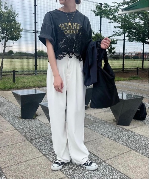 each(イーチ)の「レースキャミビスチェ(キャミソール・レディース・ブラック・FREE)」の14枚目の写真