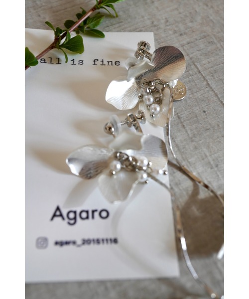 tone(トーン)の「【Agaro】No.410e k16gp セレモニー (MA)(イヤリング・レディース・シルバー/ゴールド系1/シルバー系1/その他/パープル/ゴールド/その他3/その他1/その他2/その他4・FREE)」の3枚目の写真