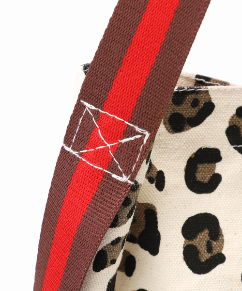 Noble（ノーブル）の「N.Jam/エヌジャム オリジナルキャンバススモールバッグ(ゼブラ・レオパード)（トートバッグ・レディース・ブラック/ベージュ・FREE）」の14枚目の写真