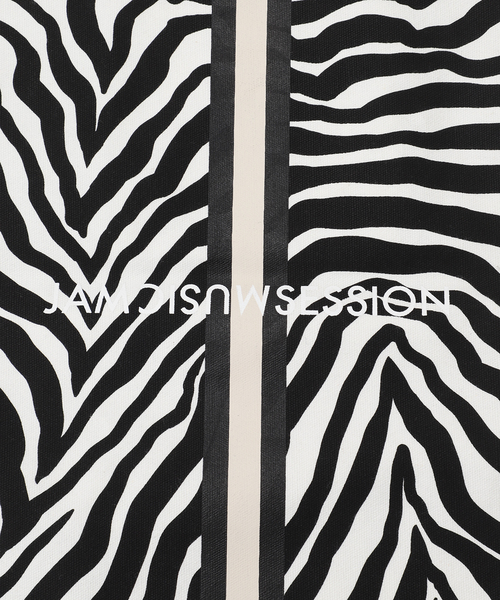 Noble（ノーブル）の「N.Jam/エヌジャム オリジナルキャンバススモールバッグ(ゼブラ・レオパード)（トートバッグ・レディース・ブラック/ベージュ・FREE）」の18枚目の写真