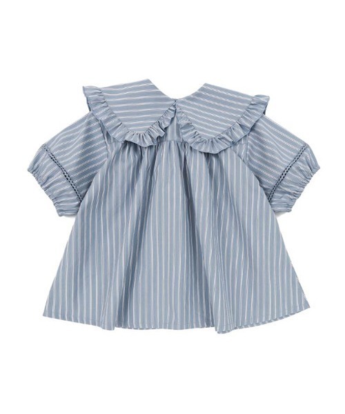 n.o.u.s(ノウズ)の「n.o.u.s プルオーバー(Tシャツ/カットソー・キッズ・サックスブルー/ベージュ・130cm/80cm/90cm/110cm/100cm/120cm/140cm)」の7枚目の写真