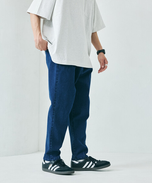 FREAK'S STORE（フリークスストア）の「限定展開 ベーシックシルエット ストレッチ イージーテーパードパンツ（チノパンツ・メンズ・ブラック/オリーブ/ベージュ/ネイビー・SMALL/MEDIUM/LARGE）」の9枚目の写真