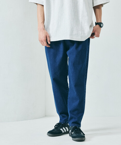 FREAK'S STORE（フリークスストア）の「限定展開 ベーシックシルエット ストレッチ イージーテーパードパンツ（チノパンツ・メンズ・ブラック/オリーブ/ベージュ/ネイビー・SMALL/MEDIUM/LARGE）」の11枚目の写真