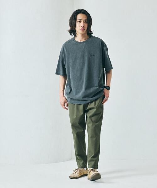 FREAK'S STORE（フリークスストア）の「限定展開 ベーシックシルエット ストレッチ イージーテーパードパンツ（チノパンツ・メンズ・ブラック/オリーブ/ベージュ/ネイビー・SMALL/MEDIUM/LARGE）」の14枚目の写真