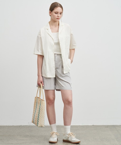ELOOPS（イーループス）の「【ELOOPS】ベルトディテールダーツパンツ（その他パンツ・レディース・ベージュ/アッシュグレー・S/L/M）」の14枚目の写真