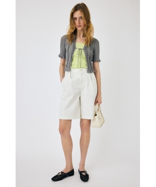 MOUSSY(マウジー)の「FRILL STRIPED カーディガン(カーディガン/ボレロ・レディース・ライトピンク/ライトブルー/グレー・FREE)」の13枚目の写真