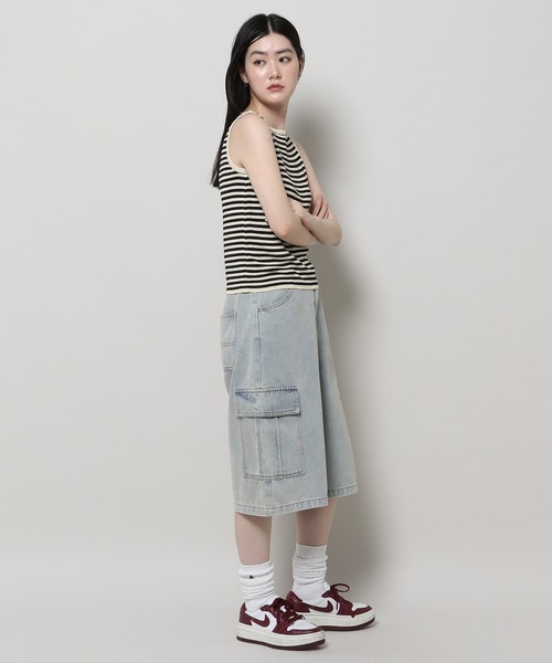 3.3 Field Trip （3.3フィールドトリップ）の「3.3 Field Trip／ボーダーノンスリーブ（Tシャツ/カットソー・レディース・ライトベージュ・FREE）」の18枚目の写真