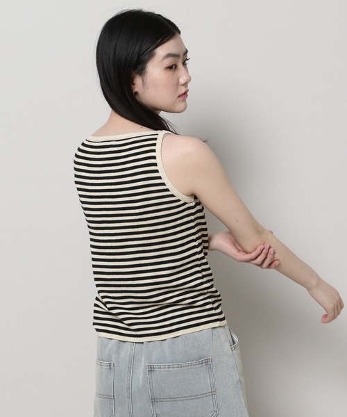 3.3 Field Trip （3.3フィールドトリップ）の「3.3 Field Trip／ボーダーノンスリーブ（Tシャツ/カットソー・レディース・ライトベージュ・FREE）」の21枚目の写真