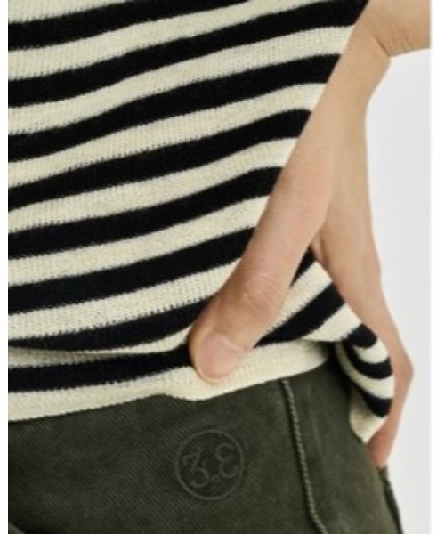 3.3 Field Trip （3.3フィールドトリップ）の「3.3 Field Trip／ボーダーノンスリーブ（Tシャツ/カットソー・レディース・ライトベージュ・FREE）」の16枚目の写真