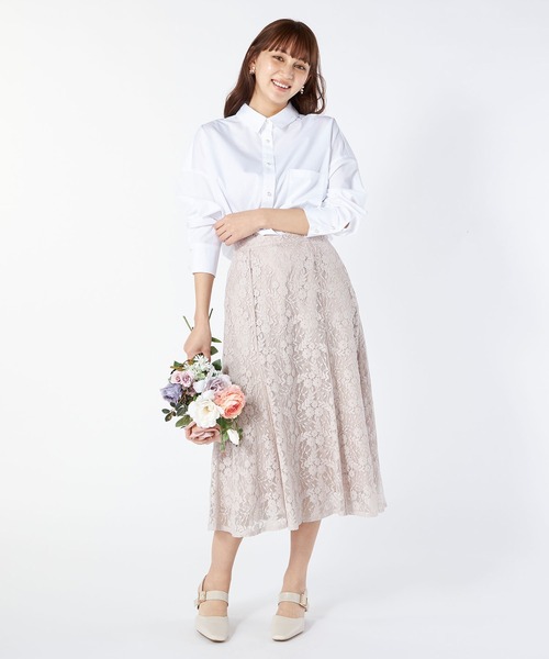 LAISSE PASSE（レッセパッセ）の「【美人百花6月号掲載】オーバーサイズシャツブラウス（シャツ/ブラウス・レディース・ライトブルー/アイボリー/スモークピンク・MEDIUM）」の9枚目の写真