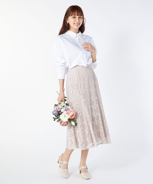 LAISSE PASSE（レッセパッセ）の「【美人百花6月号掲載】オーバーサイズシャツブラウス（シャツ/ブラウス・レディース・ライトブルー/アイボリー/スモークピンク・MEDIUM）」の8枚目の写真