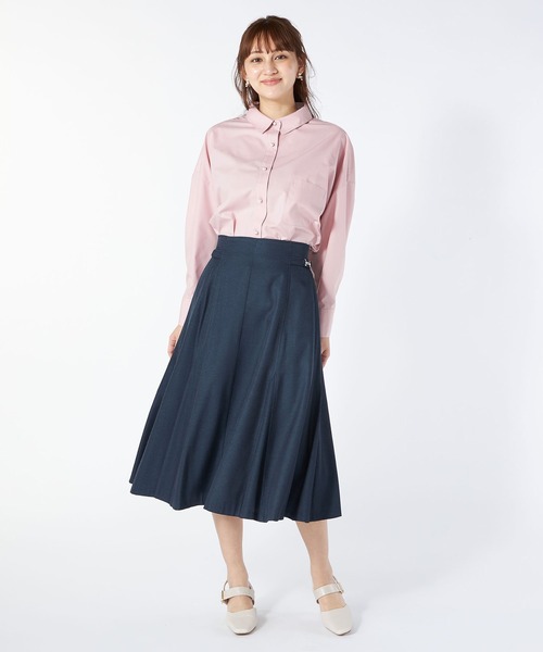 LAISSE PASSE（レッセパッセ）の「【美人百花6月号掲載】オーバーサイズシャツブラウス（シャツ/ブラウス・レディース・ライトブルー/アイボリー/スモークピンク・MEDIUM）」の4枚目の写真